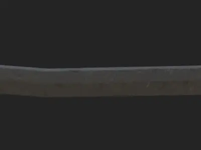 The saber of the 19th century Low-poly 3D model