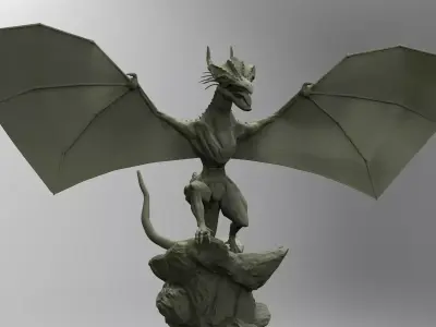 Dragon model statue 3D model