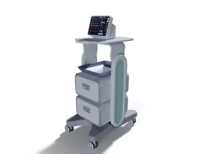 Sci-Fi Mobile Medical Cart 3D model