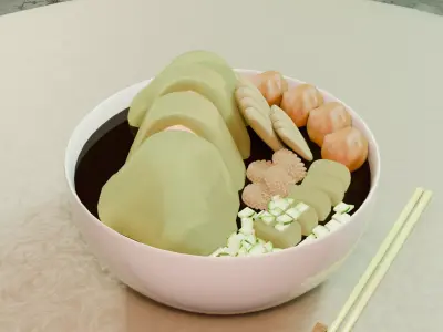 Pempek 3D model