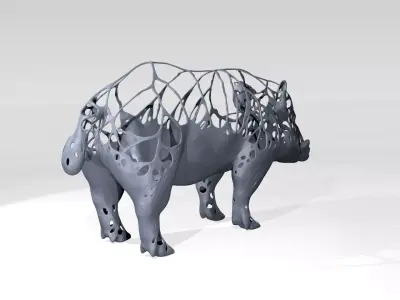Wildboar Dust Voronoi 3D model