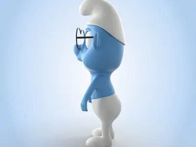 Brainy Smurf 3D model