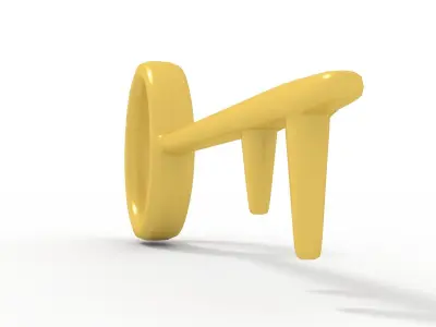 Key Low Poly 3D model
