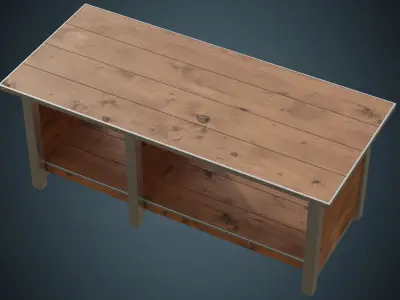 Workbench 3A Low-poly 3D model