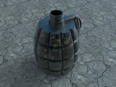 grenade bottle 3D print model