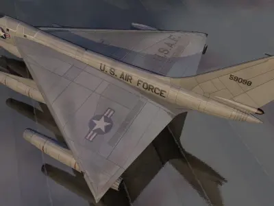 Convair B-58 Hustler 3D model