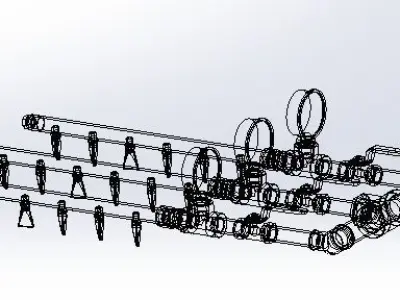 High pressure nozzle 3D model