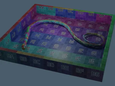 Leather Whip Low-poly 3D model