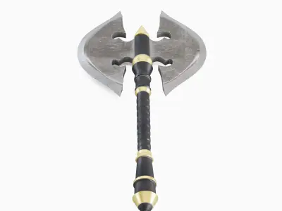 Stylized War Axe 01 Low-poly 3D model