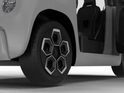 Citroen Ami 2020 3d model HQ interior 3D model