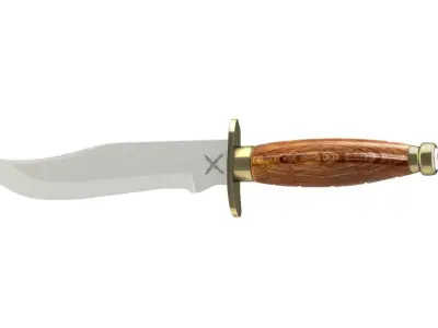 Hunting Knife Free low-poly 3D model