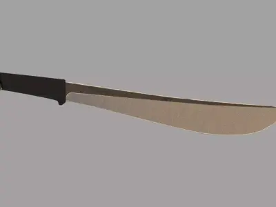Machete knife Free low-poly 3D model