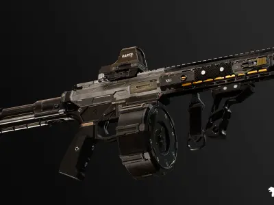 Modern Shotguns Vol 1 Low-poly 3D model