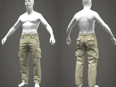 Cargo Pants - Marvelous Designer 3D model