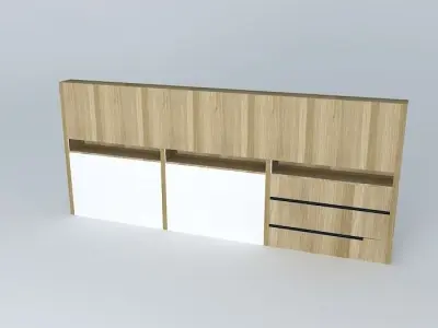 Kit415 Panel Inclined Shelves By Alex Marques Free 3D model