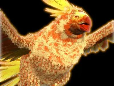  Phoenix Beautiful Rig 3D model