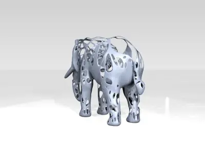 Elephant Dust Voronoi 3D model