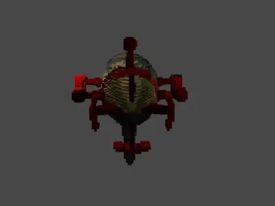 Kirov airship Low-poly 3D model