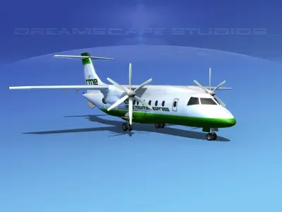 Dornier 328-130 Rocky Mountain Express 3D model