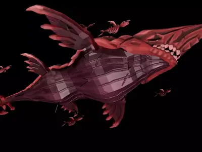 Corpse Leviathan Low-poly 3D model