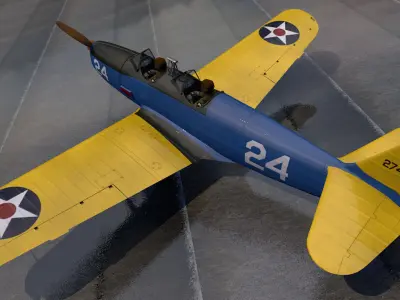 Fairchild PT-19 Cornell 3D model