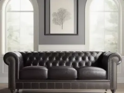 Sofa low poly Free low-poly 3D model