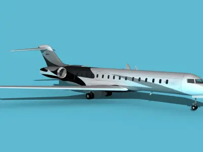 Bombardier Global 7000 V08 3D model