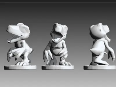 Agumon Digimon 3D print OBJ STL 3D print model