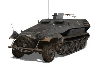 SD KFZ 251 1 - Ausf B - Halftruck - 7PD 3D model