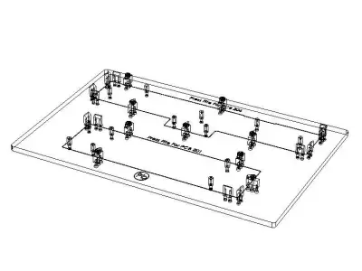 PCB Press Fit Fixture MOD201206 3D model