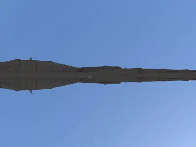 Space Battle Cruiser 3D model