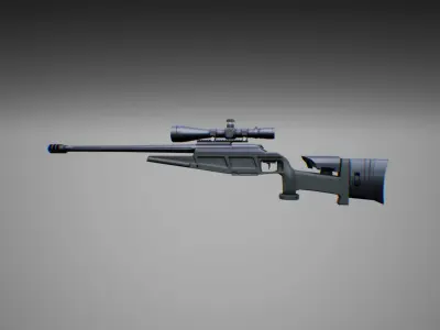 Weapons pack 01 with character animations 3D model