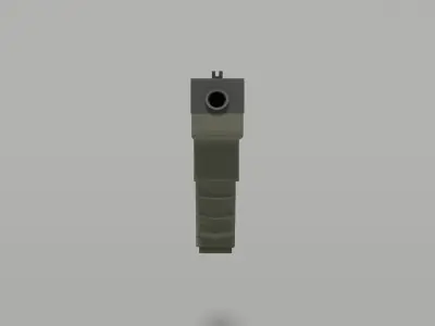 Low-polu glock PBR Game ready Free low-poly 3D model