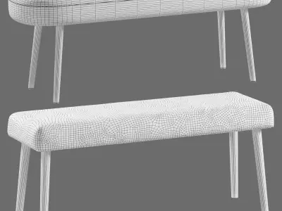 La Redoute Interieurs Semeon Ottomans Set 100 part 2 3D model