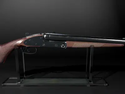 Shot Gun Low-poly 3D model