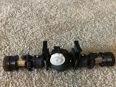 RC Monster Truck Axle Rockwell Axle Free 3D print model