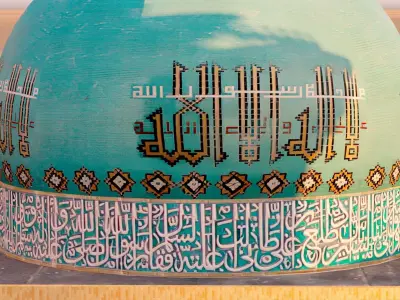 Mosque and Desert terrain version 1 3D model