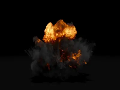 Super Realistic Explosion 8 - vdb animated 3D model