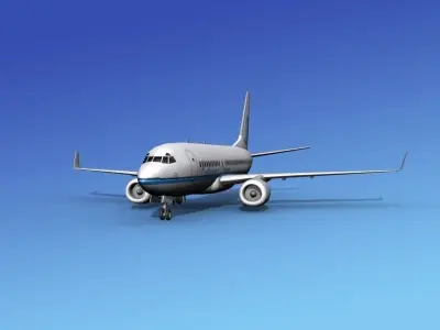 Boeing 737-700ER Baltimore Clipper 3D model