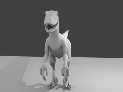 Velociraptor 3D model shop
