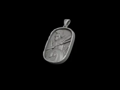 Roman Soldier Pendant 3D print model