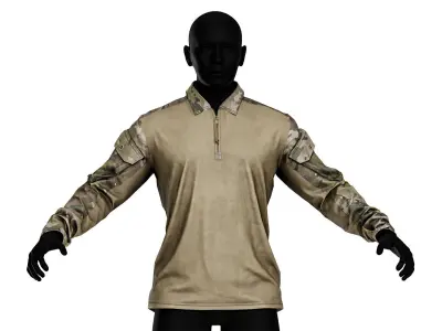 CRYE PRECISION G4 HOT WEATHER COMBAT SHIRT Low-poly 3D model