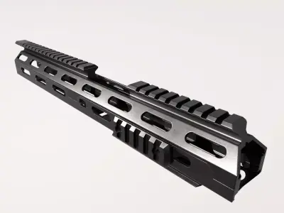 Rail-AR 15-LowPoly Low-poly 3D model