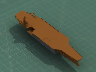 US Aircraft Carrier 3D Print Model 3D print model