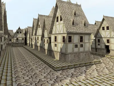 Medieval Cities Germany 3D model