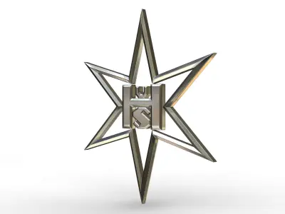 Henschel logo 3D model