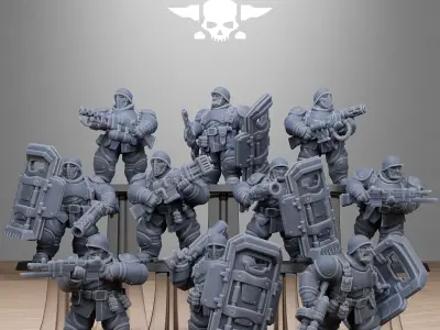 FreeGuard Armored Mutants 3D print model