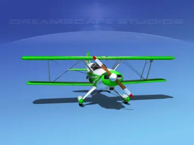 Acro Sport II Biplane 3D model