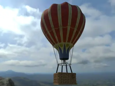 AIR BALLOON Low-poly 3D model