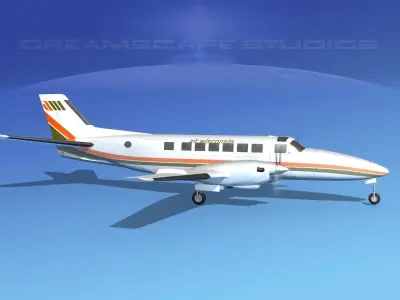 Beechcraft B99 Air Wisconsin 3D model